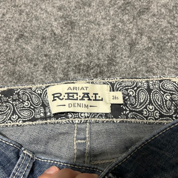 Ariat REAL Denim Mid Rise Bootcut Jeans Blue Size 26s CHECK MEASUREMENTS - Picture 5 of 6